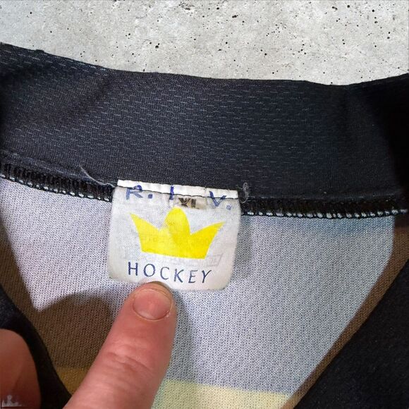 Geneve-Servette HC Swiss Hockey Jersey XL #89 Benoit RIV Vtg National League NLA - Picture 8 of 11